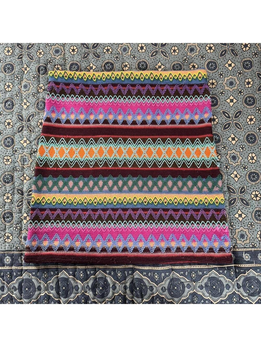 Mags & Pye multicoloured knit mini skirt
